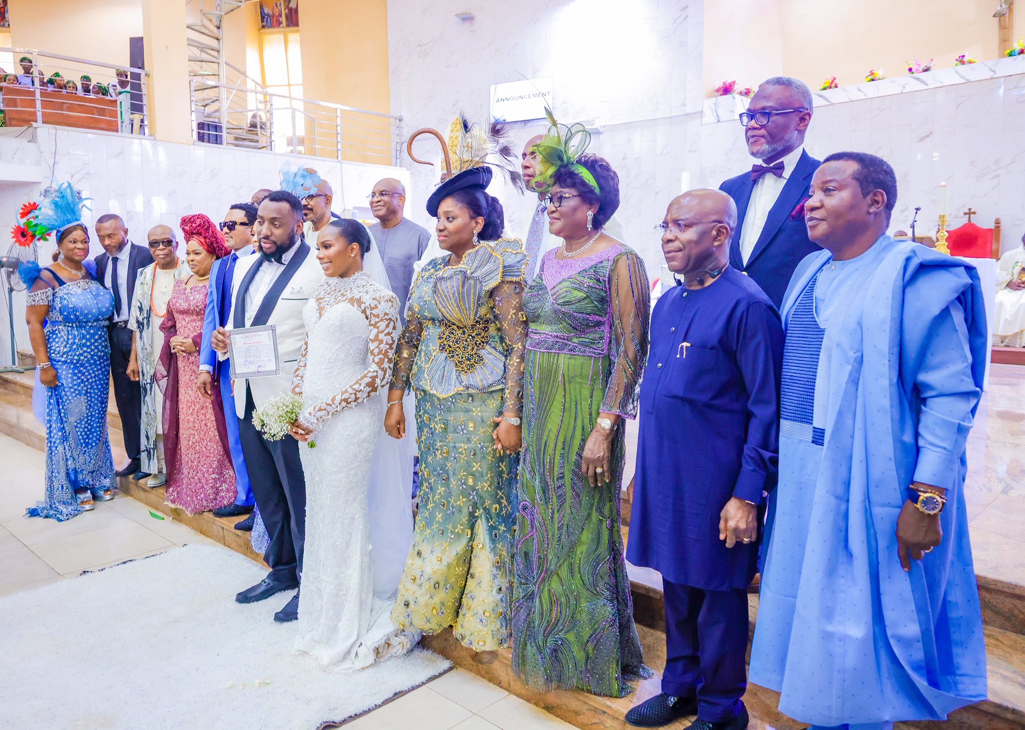 Photos from the white wedding of Rotimi Amaechi
