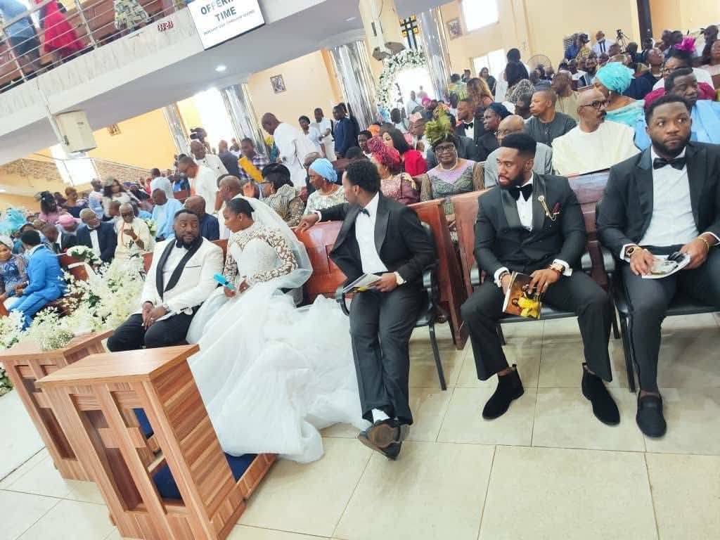 Photos from the white wedding of Rotimi Amaechi
