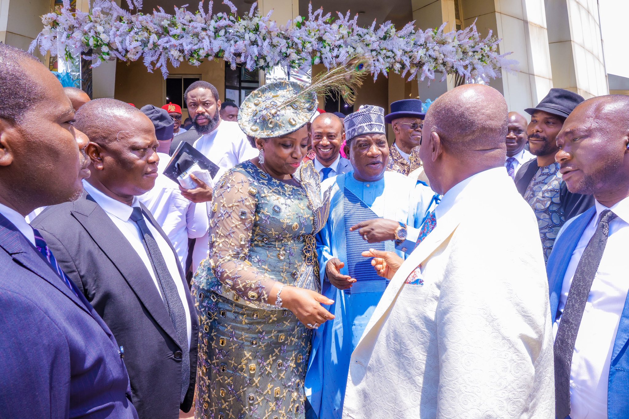 Photos from the white wedding of Rotimi Amaechi